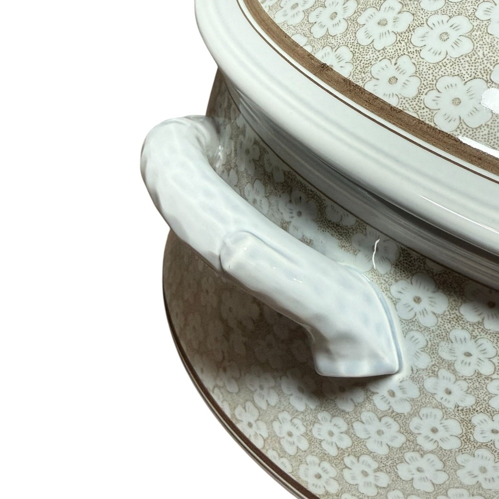 Villeroy Boch Dalarna Tureen w Lid Blue Floral 2 Qt Porcelain Germany - Picture 5 of 11